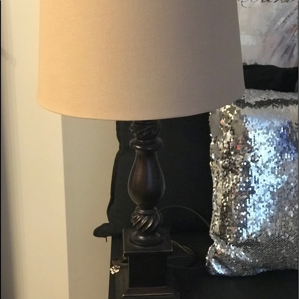 Brown Side table lamp